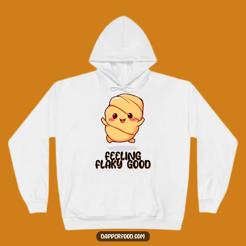 Funny Kawaii Croissant Hoodie: Cozy Up with Pastry Fun, Ideal Funny Gift