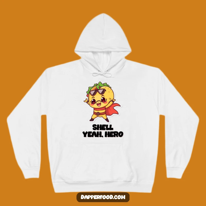 Funny Taco Superhero Hoodie: Cozy & Heroic Gift for Taco Fans