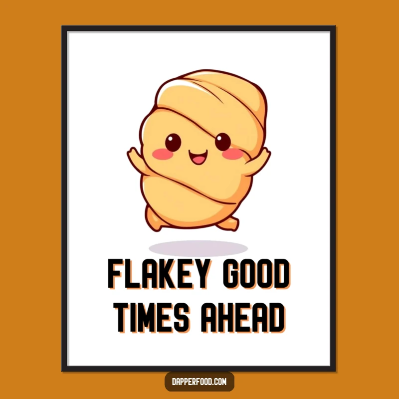 Free Printable Wall Art: Hoppin' Kawaii Croissant Decor