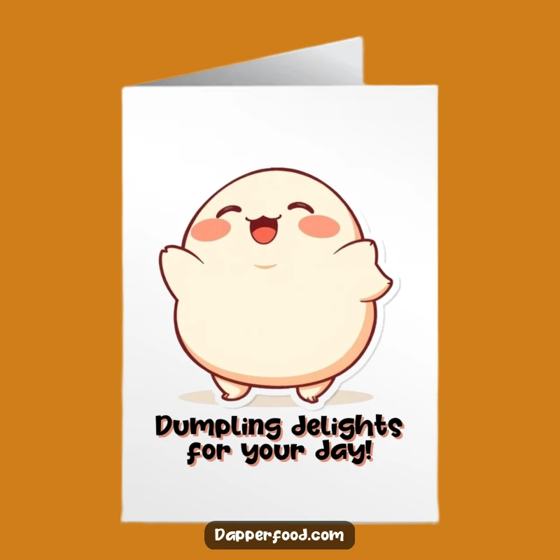 Free Printable Birthday Dumpling Card: Giggling Fun Downloadable Gift!