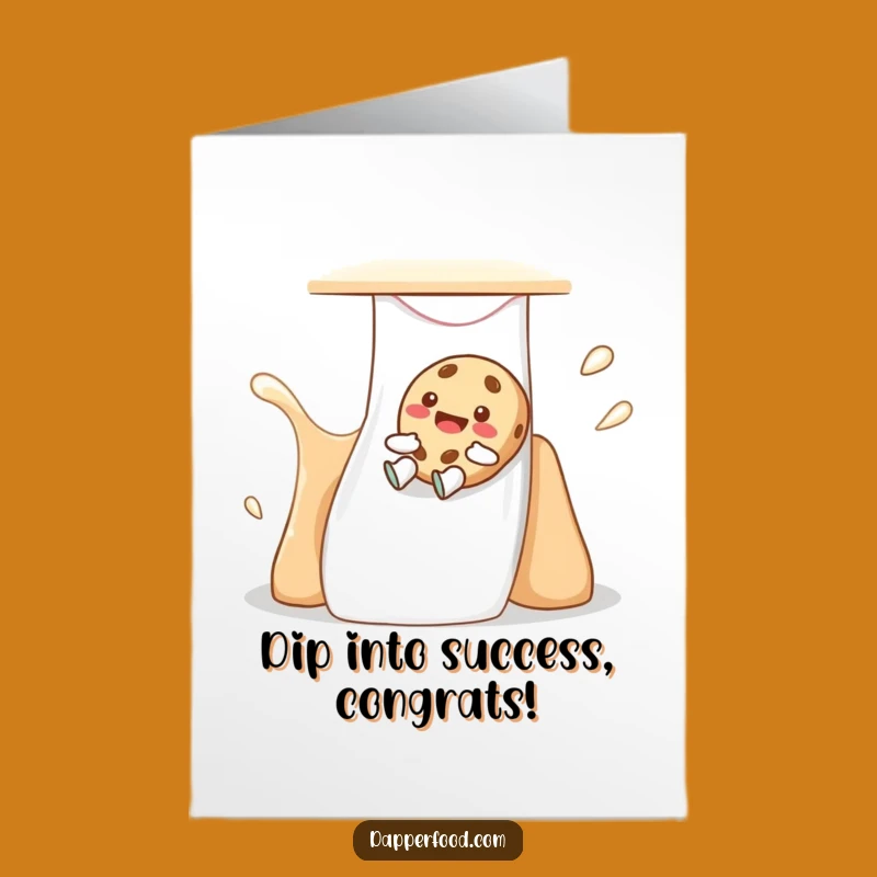 Free Printable Congrats Card: Cookie Slide Celebration, Exciting Downloadable Greeting, Fun DIY Gift