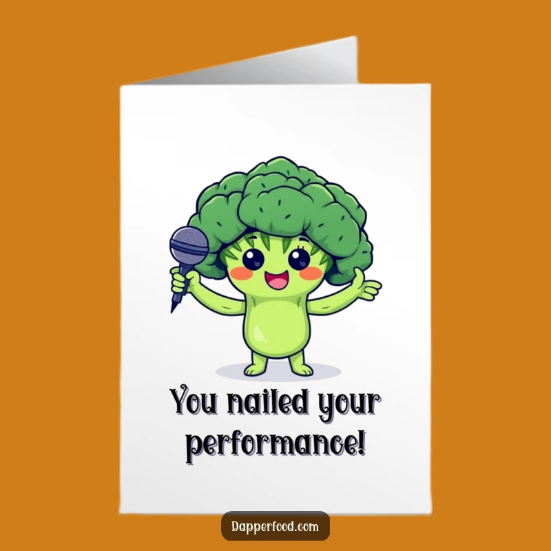 Free Printable Broccoli Congratulations Card: Funny Downloadable Gift for a V.I.P.