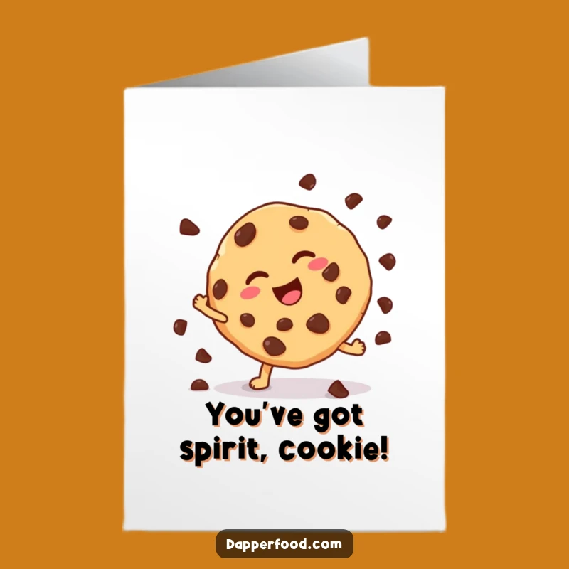 Free Printable Congrats Card: Cookie Cartwheel Acrobatics Downloadable