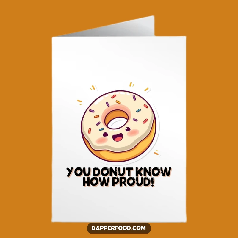 Free Printable Congrats Card: Spinning Donut Celebration - Festive Downloadable Gift!