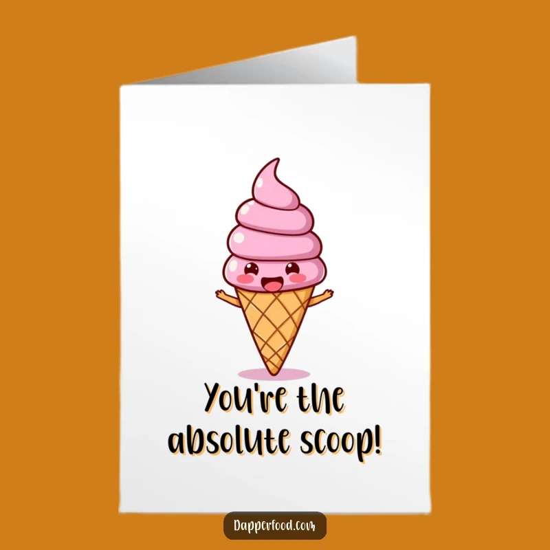 Free Printable Ice Cream Card: Funny Congrats Bob for Sweet Success!