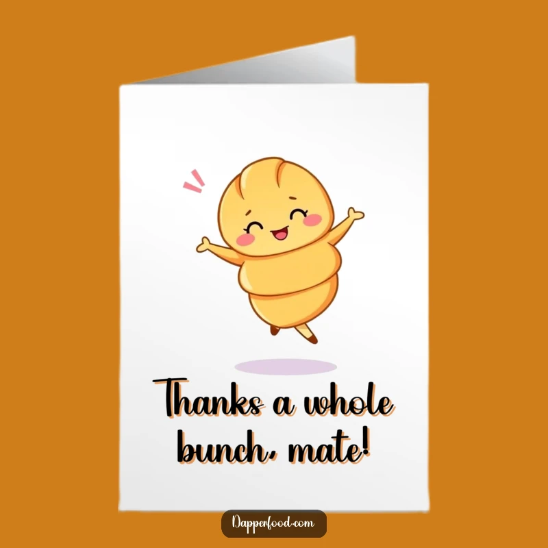 Free Printable Croissant Thank You Card: Ballet Fun Downloadable Gift
