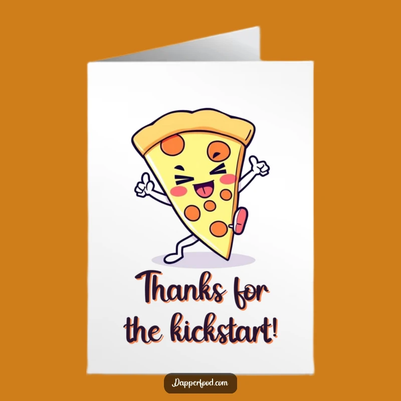 Free Printable Thank You Card: Kickin' Kawaii Pizza Slice
