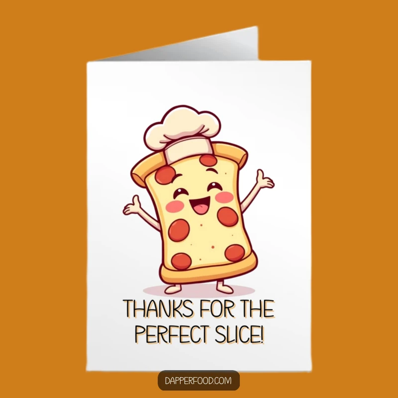Free Printable Thank You Card: Pizza Chef Pose - Grateful Downloadable Gift!