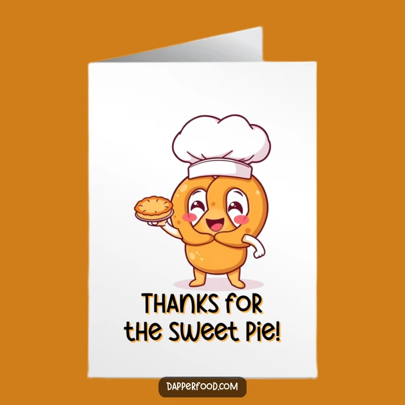 Free Printable Thank You Card: Pretzel Chef, Hilarious Downloadable Gift of Gratitude