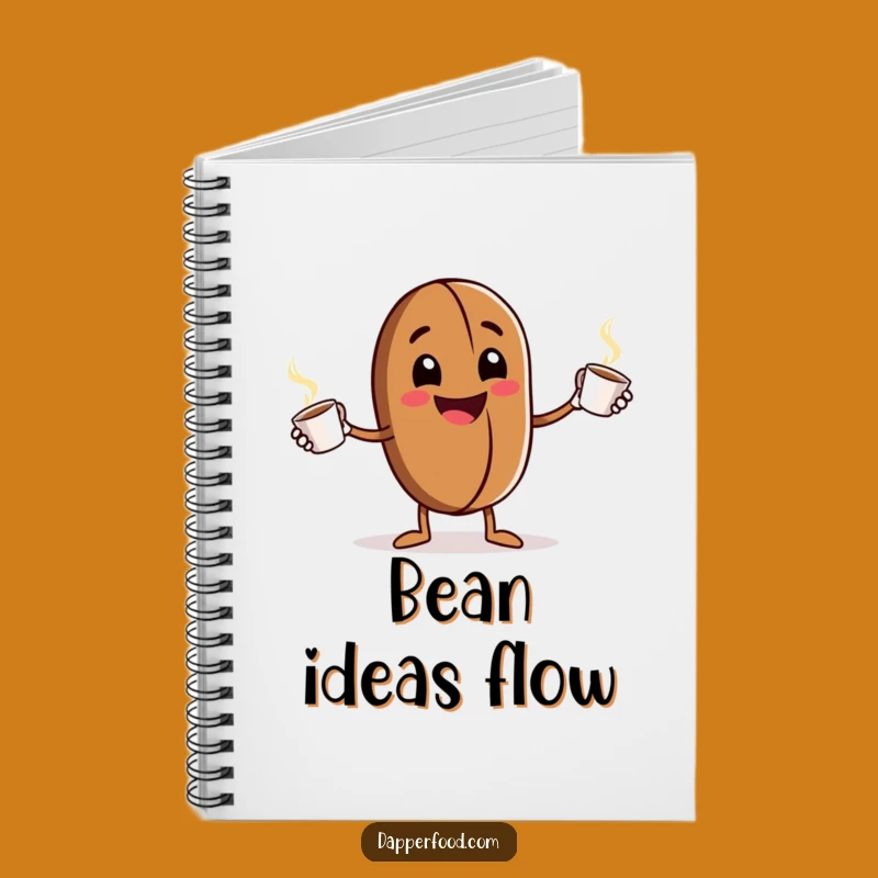 Funny Coffee Bean Juggling Notebook: Energetic Journal for Ideas, Perfect Funny Gift for Students