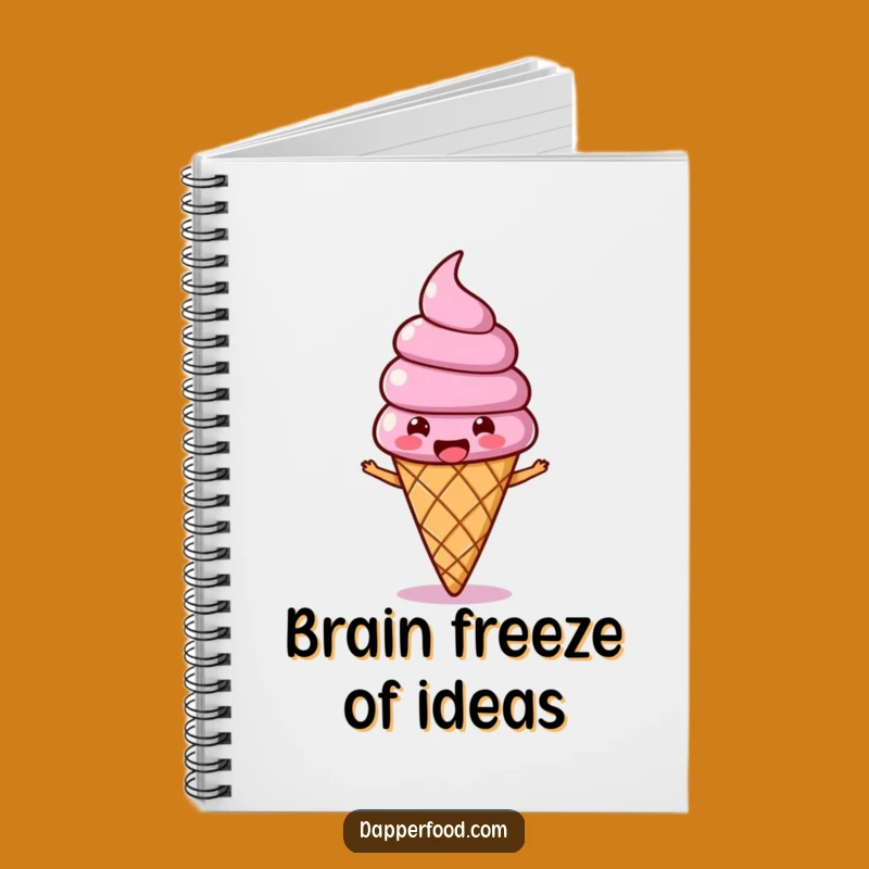 Funny Ice Cream Wobble Notebook: Jot Down Cool Ideas, A Funny Gift!