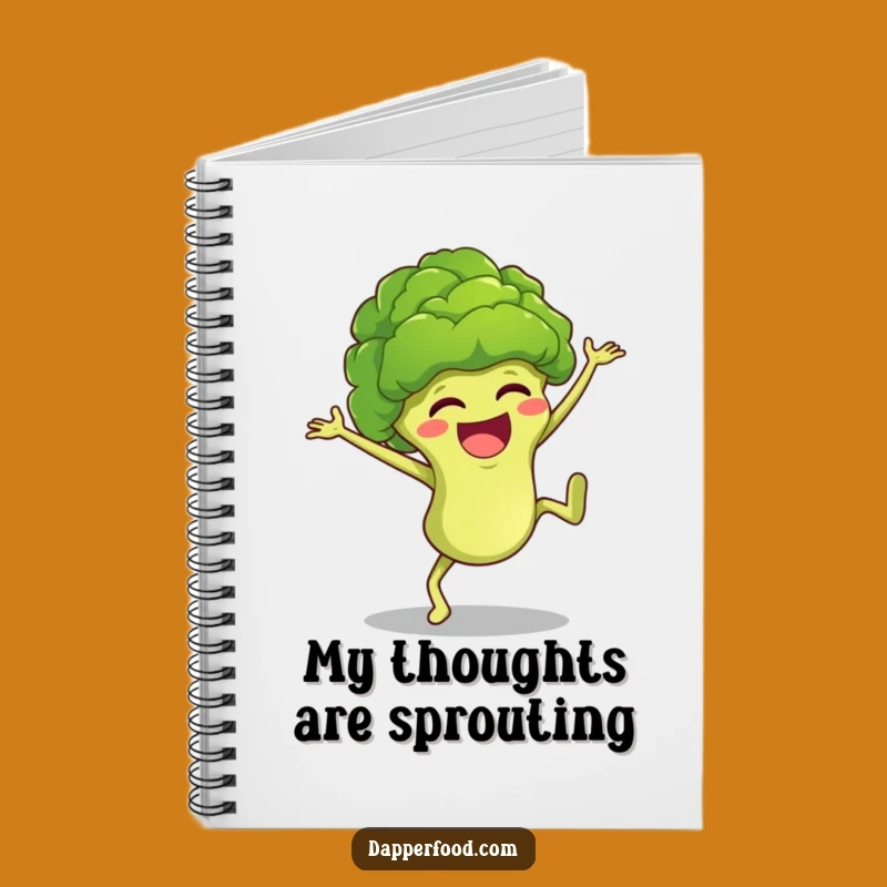 Funny Broccoli Cartwheel Notebook Jot Down Laughs with This Hilarious Journal