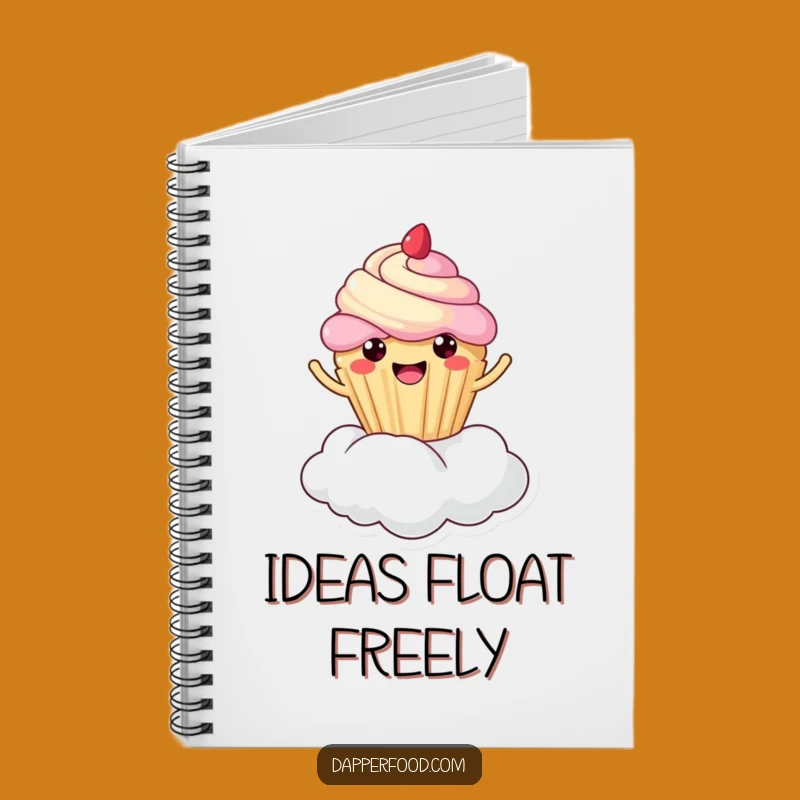 Funny Cupcake Cloud Bounce Notebook: Jot Down Sweet Thoughts with Joy