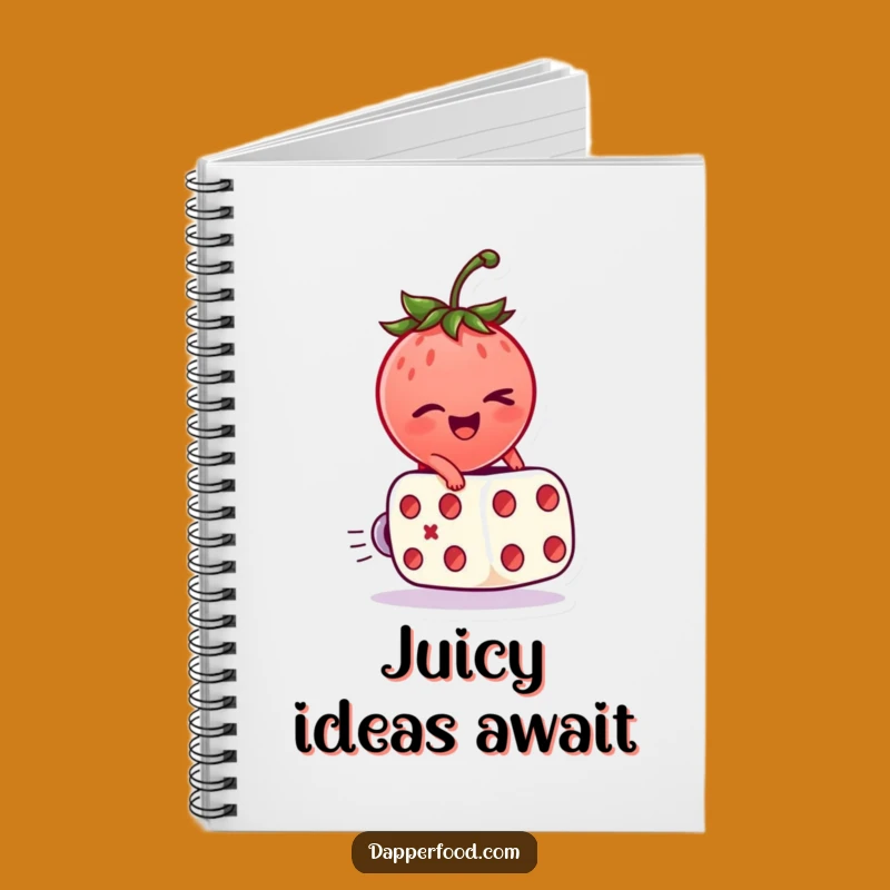 Funny Strawberry Dice Notebook: Jot Down Luck, Perfect Humorous Gift!
