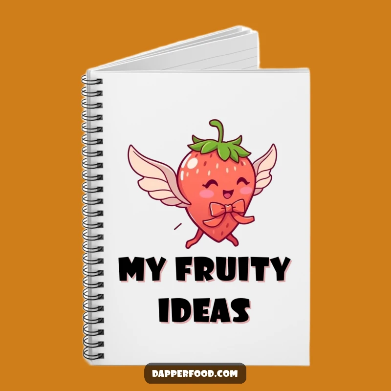 Funny Strawberry Flying Wings Notebook: Capture Sweet Ideas Gift