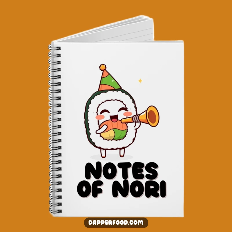 Funny Sushi Trumpet Notebook - Jot Down Ideas with Festive Musical Charm
