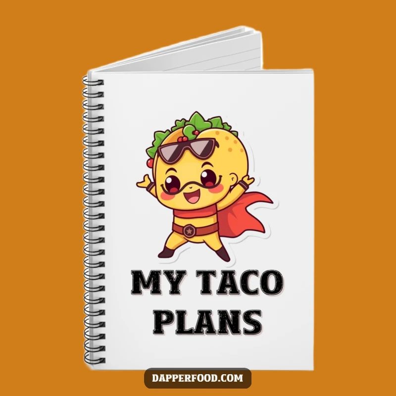 Funny Taco Superhero Notebook: Hilarious Journal for Heroic Ideas