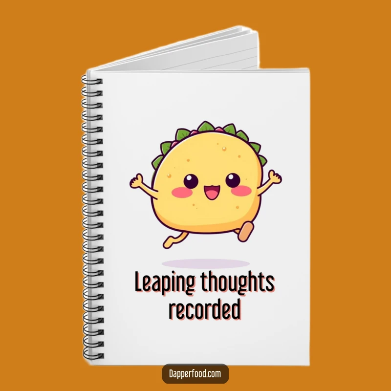 Creative Funny Kawaii Taco Notebook: Jot Ideas with a Leaping Taco