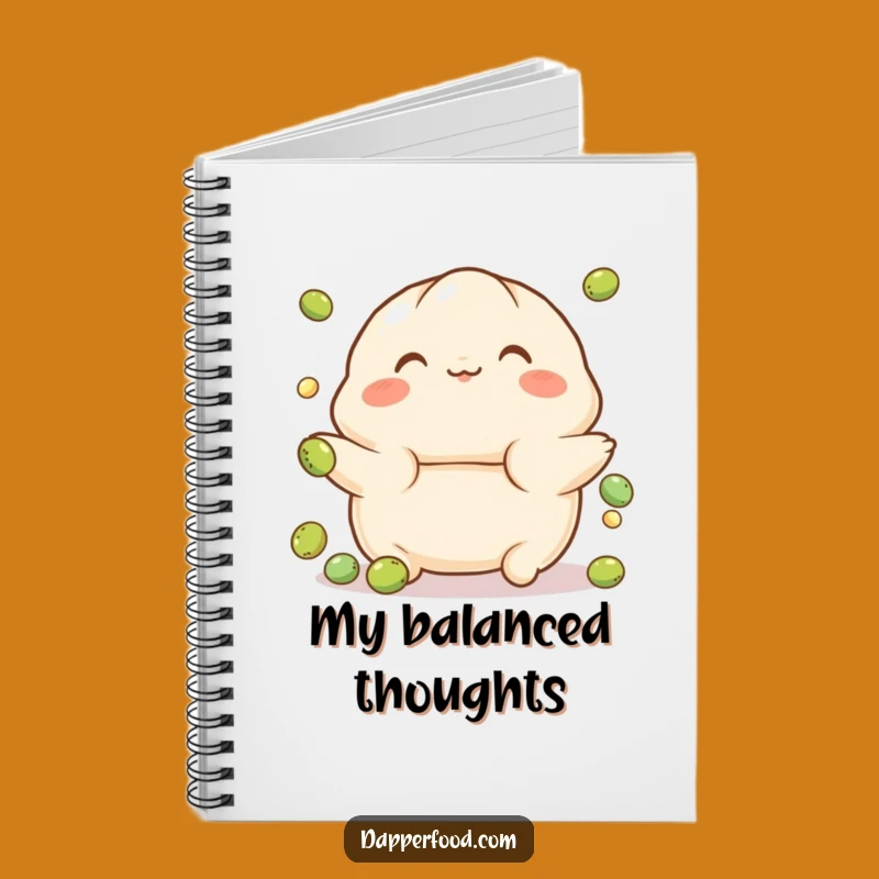 Funny Dumpling Balance Notebook - Playful Character Journal for Cute Notes