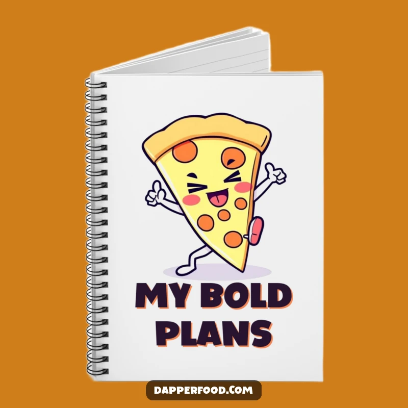 Funny Kawaii Pizza Kick Notebook: Jot Down Ideas with Fighting Spirit Funny Gift