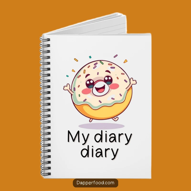 Funny Donut Bounce Notebook - Jot Down Your Sweetest Ideas Gift