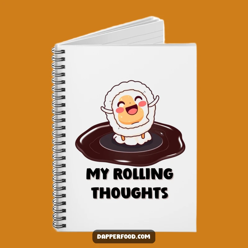 Funny Sushi Cartwheel Notebook: Hilarious Journal for Foodie Ideas