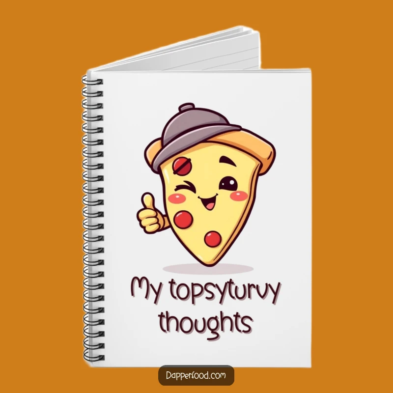 Funny Pizza Handstand Notebook - Jot Down Ideas with a Wink Gift