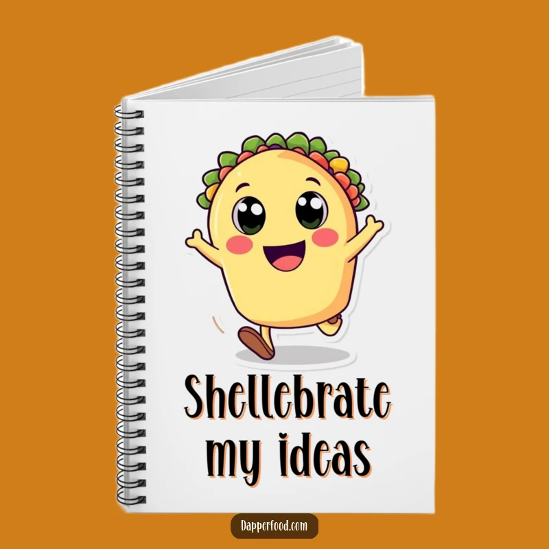 Funny Lined Taco Cartwheeling Notebook - Jot Down Joyful Ideas Gift