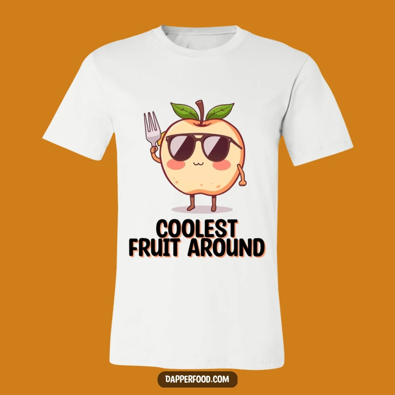 Funny Apple Sunglasses T-Shirt - Cool Saluting Graphic Tee
