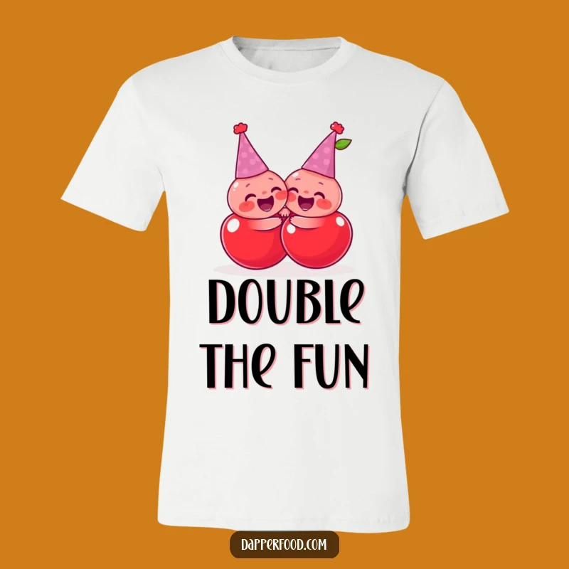 Funny Cherry Hug T-Shirt: Celebrate Friendship with Fruit Fun