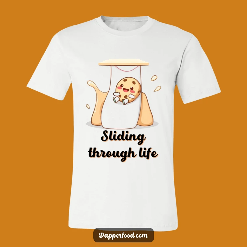 Funny Cookie Slide T-Shirt - Wear Your Giggles & Sweetness
