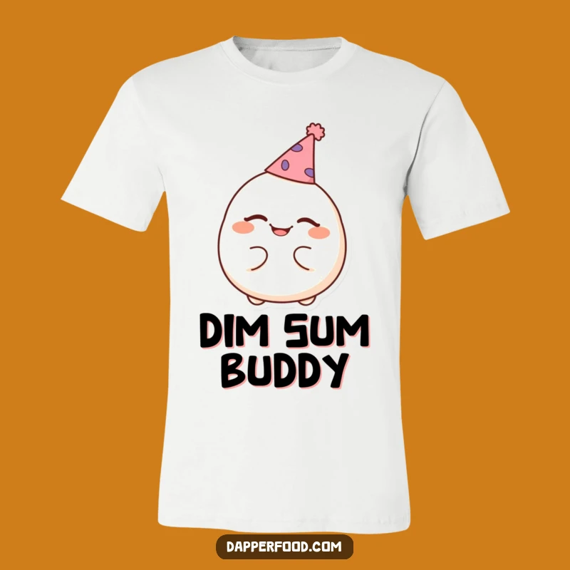 Funny Dumpling Winking T-Shirt - Cute Food Apparel & Hilarious Gift