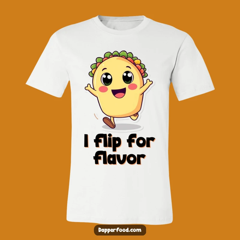 Funny Happy Taco Cartwheeling Joyful T-Shirt - Hilarious Foodie Apparel Gift