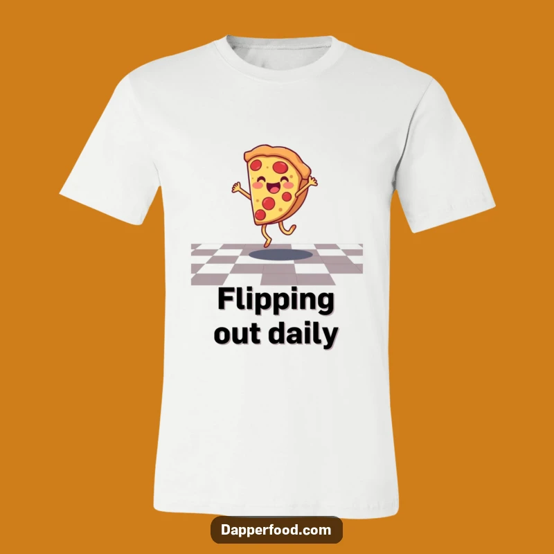 Funny Pizza Cartwheel T-Shirt - Wear Your Cheesy Joy
