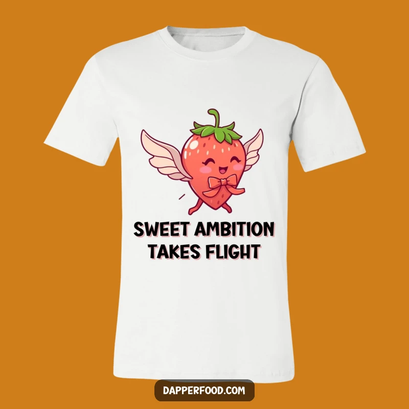 Funny Strawberry Flying Wings T-Shirt: Wear Your Sweet Dreams Humorously Gift