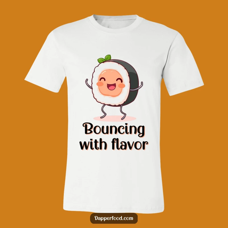 Funny Sushi Roll Bouncing T-Shirt - Japanese Food Fun Funny Gift Tee