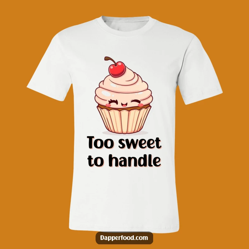 Funny Winking Cupcake T-Shirt: Cheeky Cherry Design, Awesome Funny Gift Idea!