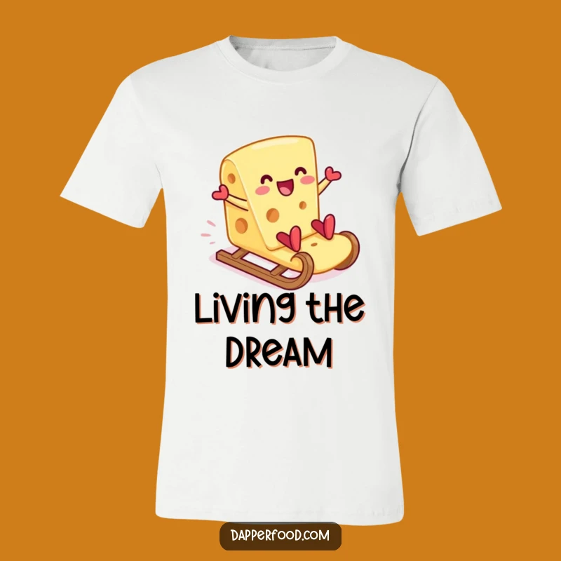 Funny Cheese Cracker Slide T-Shirt - Wear Your Love for Cheese Gift
