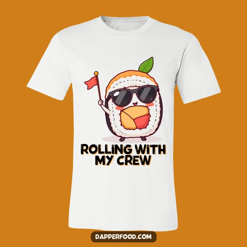 Funny Sushi Roll Sunglasses Flag T-Shirt: A Cool and Humorous Outfit Choice