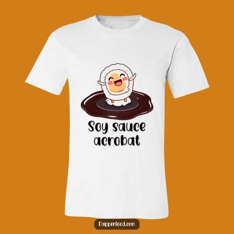 Funny Sushi Roll Cartwheel T-Shirt: Hilarious Graphic Tee for Food Lovers