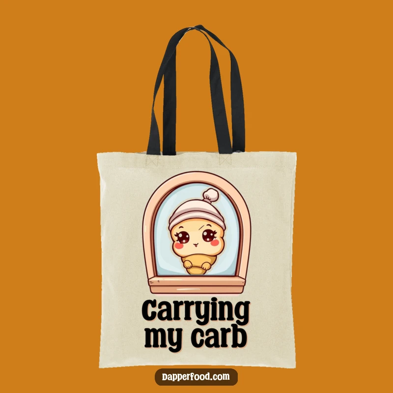 Funny Croissant Bakery Peek Tote Bag: Carry Your Treats & Laughs Gift