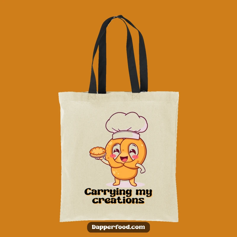Funny Pretzel Chef Tote Bag: Carry Your Baking Successes and Supplies
