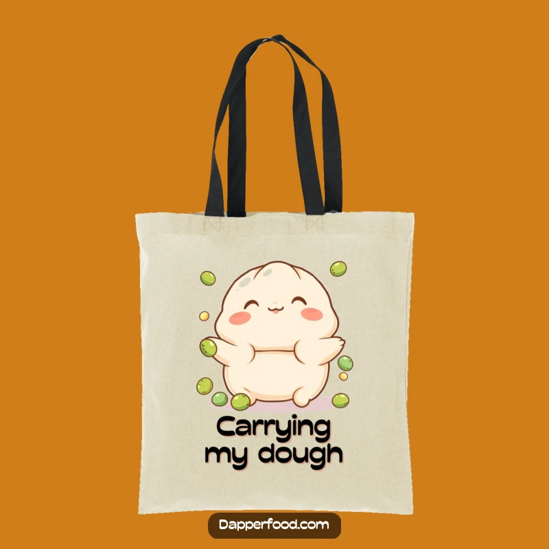 Funny Dumpling Balance Tote Bag - Chic Character Carryall for Playful Errands