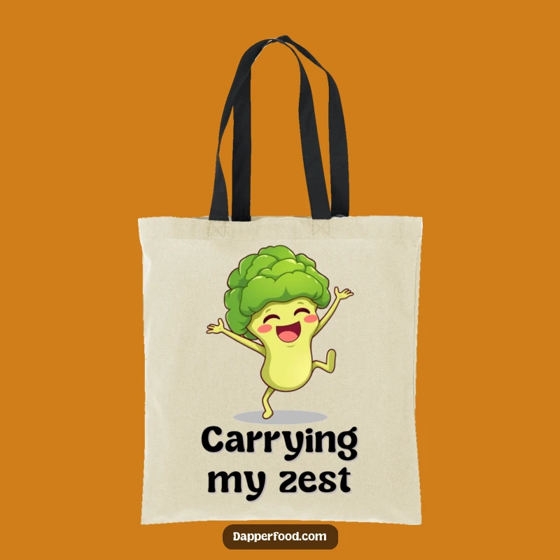 Funny Broccoli Cartwheel Tote Bag Sip and Giggle with This Hilarious Accessory