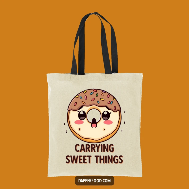 Funny Doughnut Sprinkle Surprise Tote Bag: Carry Your Sweetness and Smiles