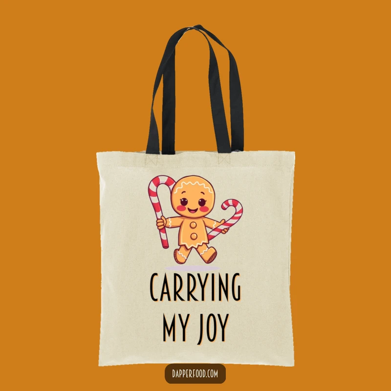 Funny Gingerbread Man Tote Bag - Carry Your Sweets in Style Gift