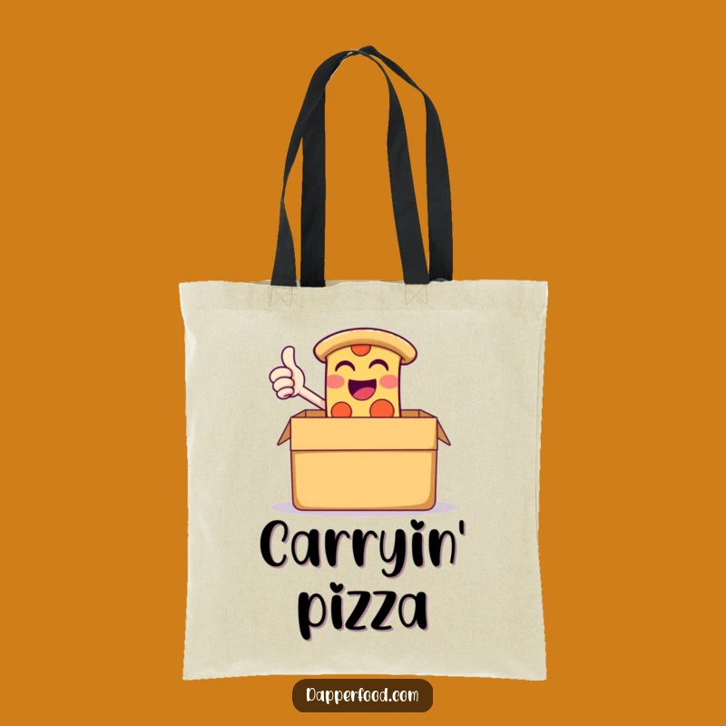 Funny Pizza Box Tote Bag - Carry Your Cravings in Style!