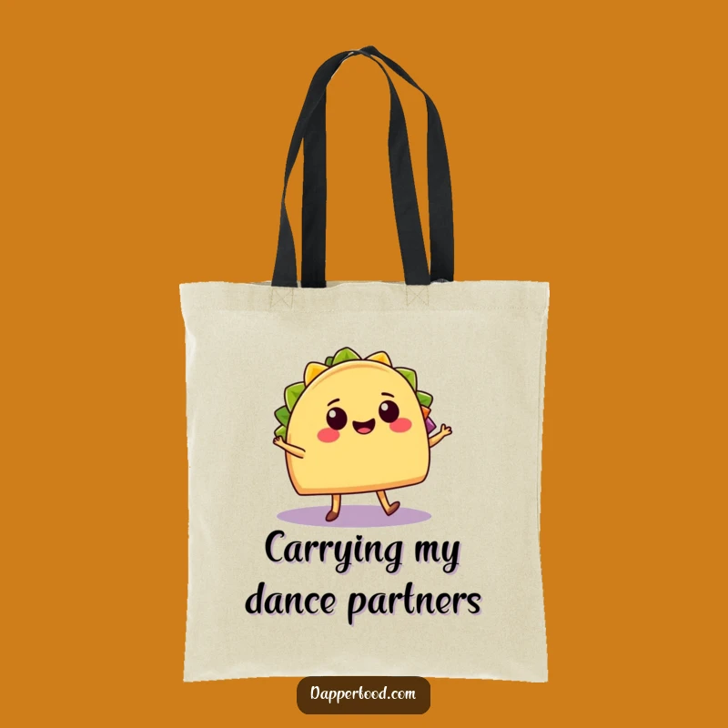 Funny Taco & Burrito Salsa Dance Tote Bag - Carry Fiesta Fun Funny Gift