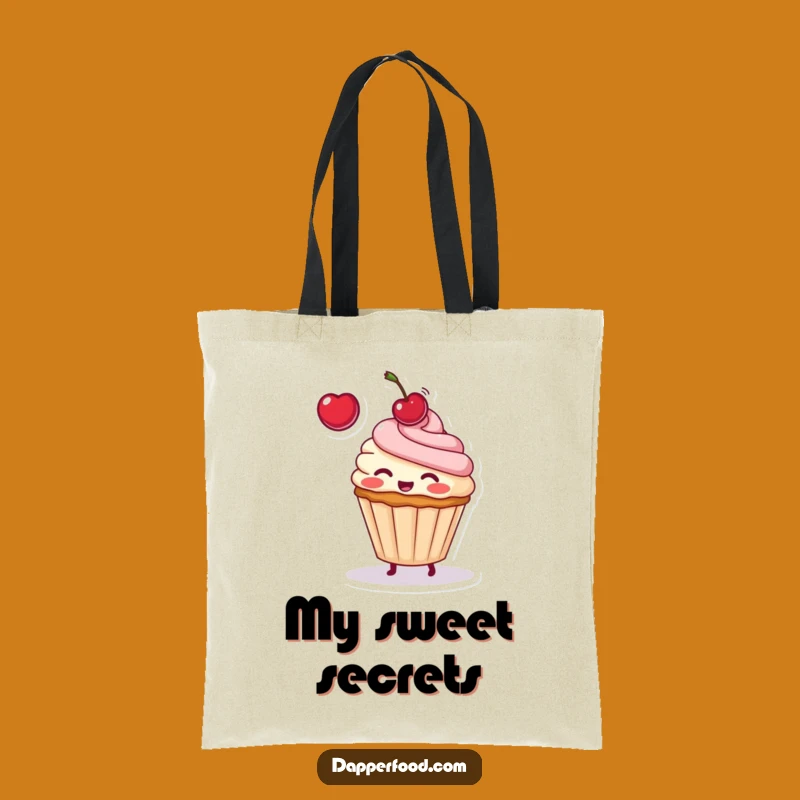Funny Cupcake Cherry Toss Tote Bag: Carry Your Sweet Style Effortlessly